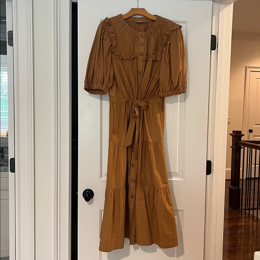 Sea New York Tan Button-Up Dress